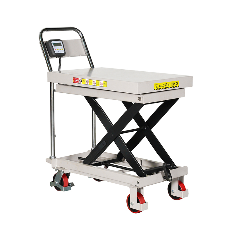 Chargeur à plate-forme élévatrice manuelle de pesée CPT300