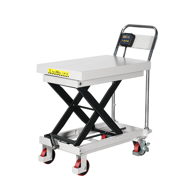 Chargeur à plate-forme élévatrice manuelle de pesée CPT300