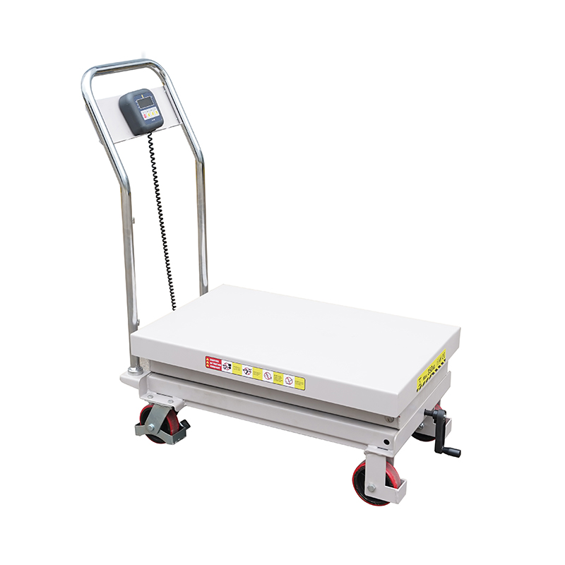 Chargeur à plate-forme élévatrice manuelle de pesée CPT300